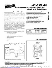 MAX9316EUP+T datasheet pdf MAXIM - Dallas Semiconductor