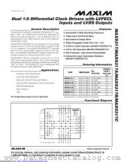 MAX9317BECJ+T datasheet pdf MAXIM - Dallas Semiconductor