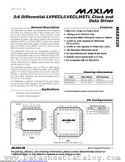 MAX9325EQI+ datasheet pdf MAXIM - Dallas Semiconductor
