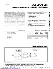 MAX9374AEKA+ datasheet pdf MAXIM - Dallas Semiconductor