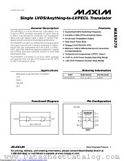MAX9375EUA+ datasheet pdf MAXIM - Dallas Semiconductor