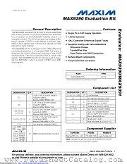 MAX9390EVKIT datasheet pdf MAXIM - Dallas Semiconductor