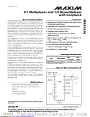 MAX9396EHJ+T datasheet pdf MAXIM - Dallas Semiconductor