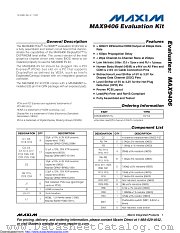 MAX9406EVKIT+ datasheet pdf MAXIM - Dallas Semiconductor
