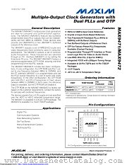 MAX9471ETP+ datasheet pdf MAXIM - Dallas Semiconductor