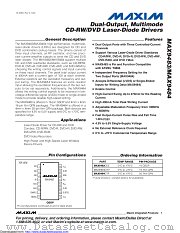 MAX9483 datasheet pdf MAXIM - Dallas Semiconductor
