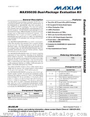 MAX9502GEVKIT+ datasheet pdf MAXIM - Dallas Semiconductor