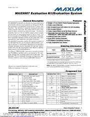 MAX9507EVCMAXQU datasheet pdf MAXIM - Dallas Semiconductor