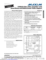 MAX9508ATE+ datasheet pdf MAXIM - Dallas Semiconductor