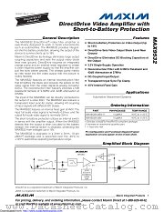 MAX9532 datasheet pdf MAXIM - Dallas Semiconductor