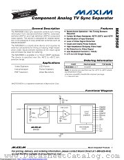 MAX9568 datasheet pdf MAXIM - Dallas Semiconductor