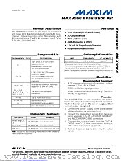 MAX9588EVKIT+ datasheet pdf MAXIM - Dallas Semiconductor