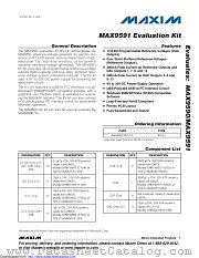 MAX9591ETU+ datasheet pdf MAXIM - Dallas Semiconductor