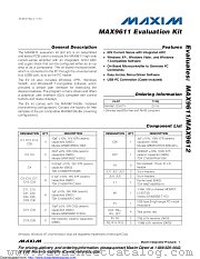 MAX9611EVKIT+ datasheet pdf MAXIM - Dallas Semiconductor