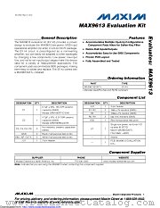 MAX9613EVKIT+ datasheet pdf MAXIM - Dallas Semiconductor