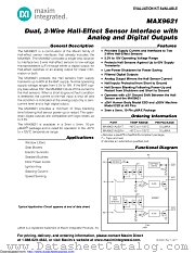 MAX9621AUB+ datasheet pdf MAXIM - Dallas Semiconductor
