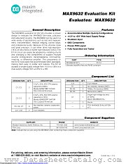 MAX9632EVKIT datasheet pdf MAXIM - Dallas Semiconductor