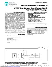 MAX9638AVB+T datasheet pdf MAXIM - Dallas Semiconductor