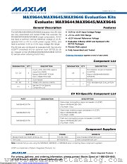 MAX9644EVKIT datasheet pdf MAXIM - Dallas Semiconductor