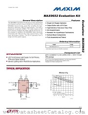 MAX9652EVKIT datasheet pdf MAXIM - Dallas Semiconductor