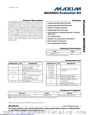 MAX9654EVKIT datasheet pdf MAXIM - Dallas Semiconductor