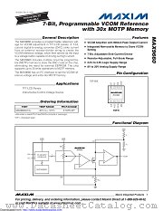 MAX9660ATA+T datasheet pdf MAXIM - Dallas Semiconductor