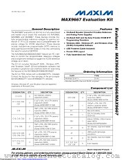MAX9667EVKIT+ datasheet pdf MAXIM - Dallas Semiconductor