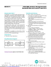 MAX96711GTJ+ datasheet pdf MAXIM - Dallas Semiconductor