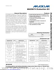 MAX9674EVKIT datasheet pdf MAXIM - Dallas Semiconductor