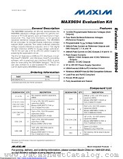 MAX9694EVKIT+ datasheet pdf MAXIM - Dallas Semiconductor