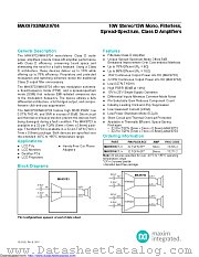 MAX9703ETJ+T datasheet pdf MAXIM - Dallas Semiconductor