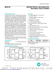 MAX9709ETN+TD datasheet pdf MAXIM - Dallas Semiconductor