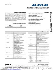MAX9713EVKIT+ datasheet pdf MAXIM - Dallas Semiconductor
