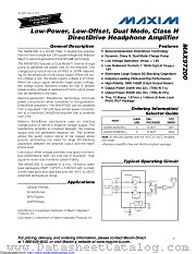 MAX97200AEWC+T datasheet pdf MAXIM - Dallas Semiconductor