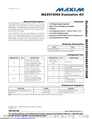 MAX97200AEVKIT+ datasheet pdf MAXIM - Dallas Semiconductor