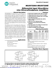 MAX97220A datasheet pdf MAXIM - Dallas Semiconductor