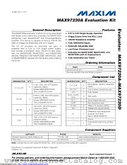 MAX97220AEVKIT datasheet pdf MAXIM - Dallas Semiconductor