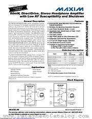 MAX9724BETC+TG126 datasheet pdf MAXIM - Dallas Semiconductor