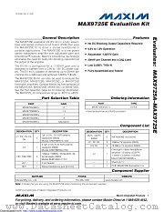 MAX9725EEVKIT datasheet pdf MAXIM - Dallas Semiconductor