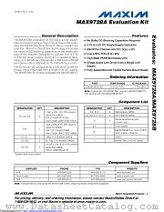MAX9728AEVKIT datasheet pdf MAXIM - Dallas Semiconductor