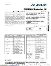 MAX9736DEVKIT+ datasheet pdf MAXIM - Dallas Semiconductor