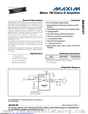 MAX9737 datasheet pdf MAXIM - Dallas Semiconductor