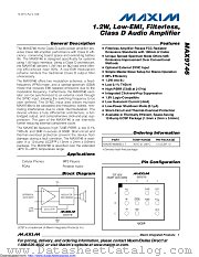 MAX9746 datasheet pdf MAXIM - Dallas Semiconductor