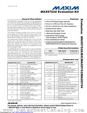 MAX9752AEVKIT datasheet pdf MAXIM - Dallas Semiconductor