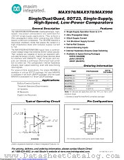 MAX998EUT datasheet pdf MAXIM - Dallas Semiconductor