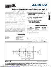 MAX9788EWP+TG45 datasheet pdf MAXIM - Dallas Semiconductor