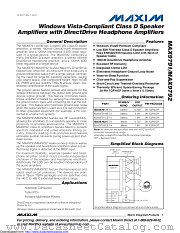 MAX9791CETI+T datasheet pdf MAXIM - Dallas Semiconductor