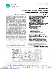 MAX98089ETN+ datasheet pdf MAXIM - Dallas Semiconductor
