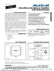 MAX9820 datasheet pdf MAXIM - Dallas Semiconductor