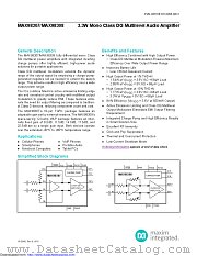 MAX98308 datasheet pdf MAXIM - Dallas Semiconductor